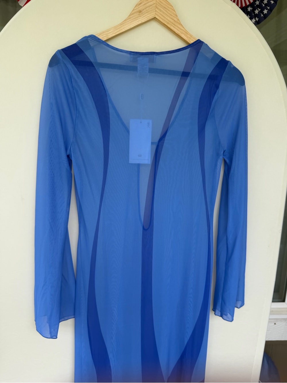 NWT Caroline Constas Lidi Maxi Mesh Cover-Up Dress size S - Picture 4 of 6